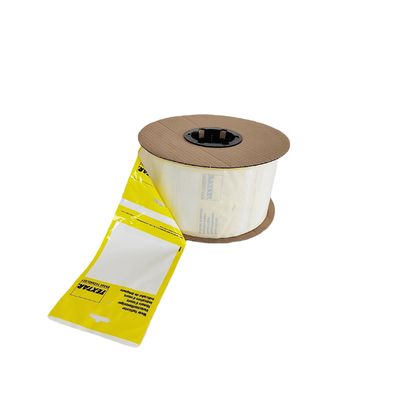 Custom Printed LDPE Plastic Pre Opened Poly Bags On A Roll Fan Lipat Kantong Otomotif Berlubang