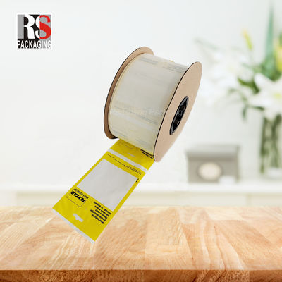 Custom Printed LDPE Plastic Pre Opened Poly Bags On A Roll Fan Lipat Kantong Otomotif Berlubang