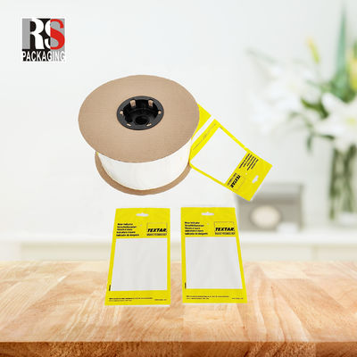 Custom Printed LDPE Plastic Pre Opened Poly Bags On A Roll Fan Lipat Kantong Otomotif Berlubang