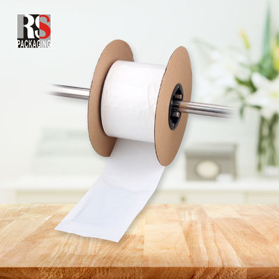 Printing Gravure LDPE Poly Perforated Bags On A Roll Fan Lipat Tas Otomotif Pra Terbuka