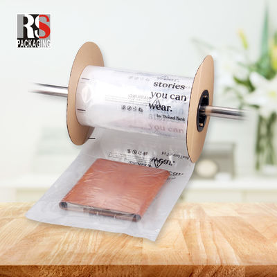 LDPE Plastic Pre Opened Auto Poly Bag Sealing Handle Heat Seal Untuk Pengemasan Otomatis