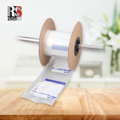 Plastik Pre Opened Poly Bags On A Roll Fan Lipat Kantong Otomotif Berlubang