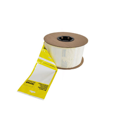 8X10" 2 Mil Putih Kembali Pre Opened Poly Bags On A Roll Perforated Untuk Mudah Dispensing