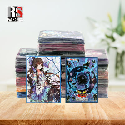 Candy Pattern Type Collectible Card Sleeves Trading Sport Card Holder Sleeves Waterproof (Bagian yang memiliki kartu olahraga)