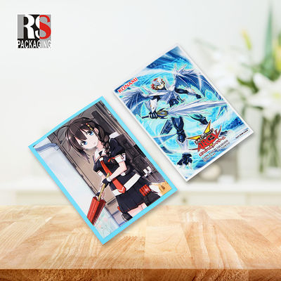 Plastic Poly Trading Card Protector Sleeves Standard Size Custom Logo Untuk Hadiah Bisnis