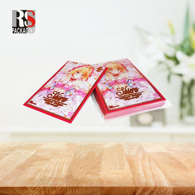 Ukuran Standar Sleeve Kartu Perdagangan PP Perlindungan Kartu Bermain Sleeve Pribadi