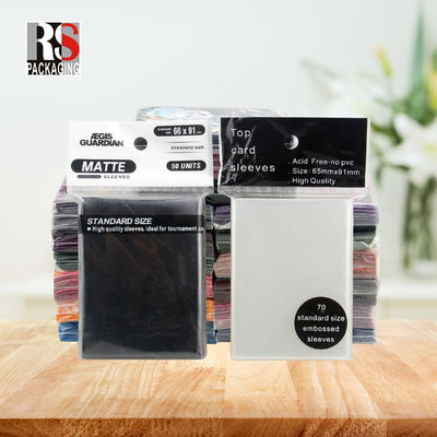 PP Matte Transparan Jelas Game Card Sleeves Pemegang Kartu Trading Disesuaikan