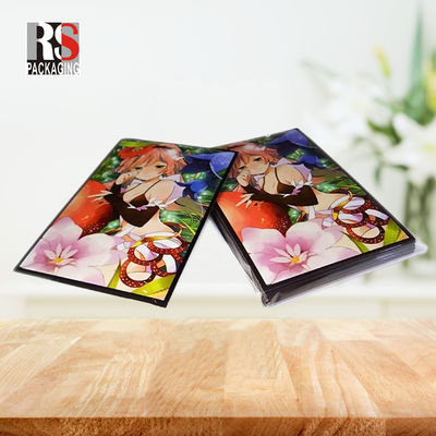 Shockproof Game Card Sleeves PP Clear Plastic Card Protectors Logo yang Disesuaikan