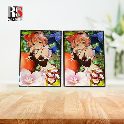 Shockproof Game Card Sleeves PP Clear Plastic Card Protectors Logo yang Disesuaikan