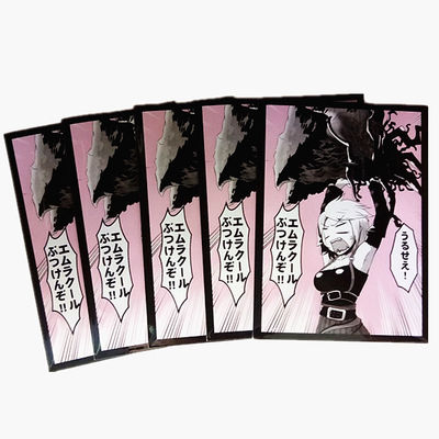 Standar Poly Game Card Protector Sleeves Packaging Bags Percetakan Disesuaikan