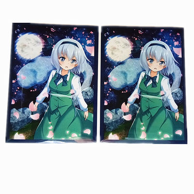 Transparent PP Clear Plastic Card Sleeve Untuk Hologram Game Protector Card