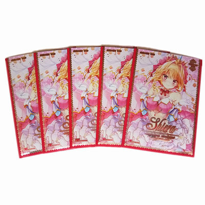 Tabletop Plastik Anime Game Card Protector Sleeve Dimensi Disesuaikan Dan Cetak Logo