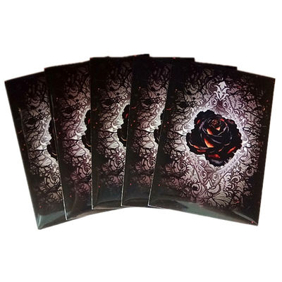 Hitam MTG Dragon Card Sleeves PP Opp Matte Pelindung Sleeves Gaya Nasional