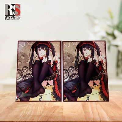 Papan yang lebih tebal Perlindungan kartu permainan PP Trading Card Hard Sleeve Standard Size