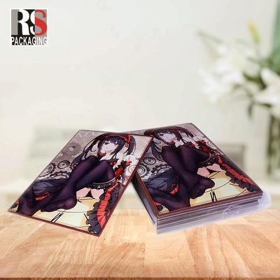 Papan yang lebih tebal Perlindungan kartu permainan PP Trading Card Hard Sleeve Standard Size