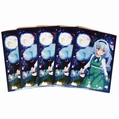 Perlindungan Kartu Khusus Transparan Sleeves Hologram OPP Plastik Perlindungan Kartu Bisnis