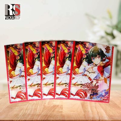 66x91 Trading Key Card Sleeves PP Sport Pemegang Kartu Bisnis Sleeves Disesuaikan
