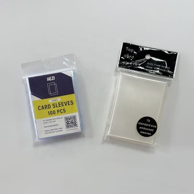 Soft Clear Card Protector Sleeves Untuk Game Sports Trading Card Storage