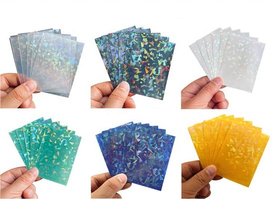 Top Open PP Trading Game Card Sleeve Holographic Toploader Sleeve Custom Art Printed