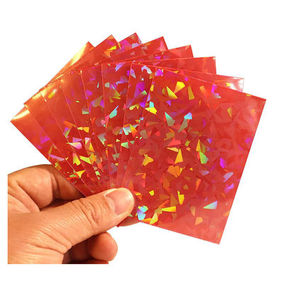 PP Plastic Trading Card Protector Batu permata Laser Holographic Sleeve Untuk YUGIOH