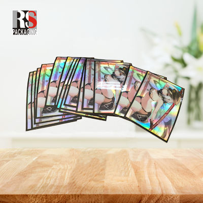 Top Open Holographic MTG Card Sleeves Untuk Yugioh TCG Anime Trading Board Game