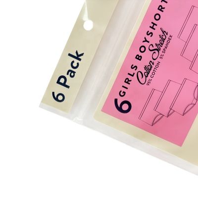 PET / CPP Plastik Custom Printed Zipper Bags Untuk Kaus Klambi Baju Rendah Pengemasan Baju Rendah