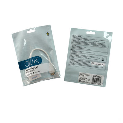Customized Ketebalan OEM Plastik Ziplock Gantung Tas Untuk Waterproof Kasus Ponsel