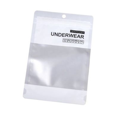 Zipper Seal Dicetak Poly Bag Stand Up Kantong Plastik kaus kaki Kemasan Tas Kelembaban Proof