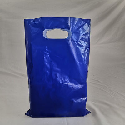 Tas belanja genggam mewah dengan cetakan logo Tas belanja plastik khusus