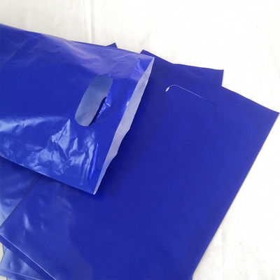 Tas belanja genggam mewah dengan cetakan logo Tas belanja plastik khusus