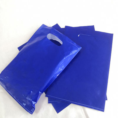 Tas belanja genggam mewah dengan cetakan logo Tas belanja plastik khusus