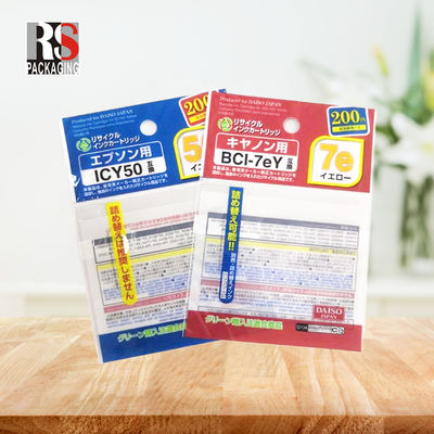 OPP BOPP Poly Bag yang dapat terurai secara biologis Kantong header selolofan transparan Kemasan