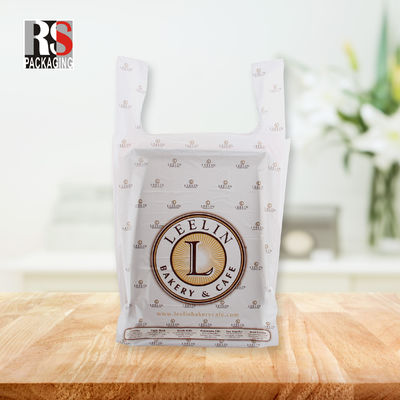 T-Shirt Daur Ulang Patch Handle Kantong Plastik Untuk Grocery Shopping Warna Disesuaikan