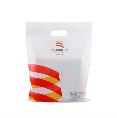 PE Handle Shopping Bag Die Cut Terima kasih Shopping Bag Untuk Kemasan Toko Buku