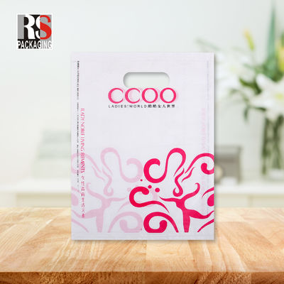 PE Handle Shopping Bag Die Cut Terima kasih Shopping Bag Untuk Kemasan Toko Buku