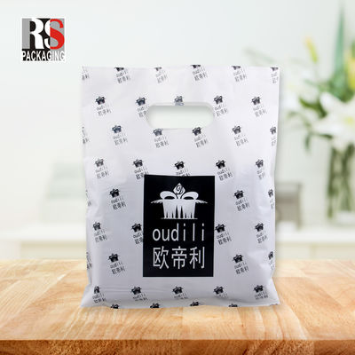 PE Handle Shopping Bag Die Cut Terima kasih Shopping Bag Untuk Kemasan Toko Buku
