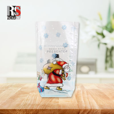 Custom Printing Square Bottom Stand Up Plastic Bags Untuk Candy Coffee Tea Packaging