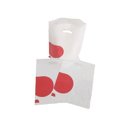 Tas Kaos Plastik yang tahan lama dan ramah lingkungan yang dapat didaur ulang dengan pegangan berlubang datar