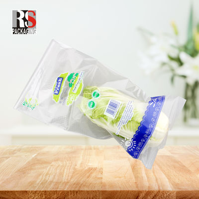 Kantong Micro Perforated yang Jelas Kantong Kemasan Plastik Sayuran Segar Disesuaikan