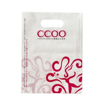 Die Cut Handle LDPE Tas Belanja Ramah Lingkungan Daur Ulang Grocery Tas Plastik