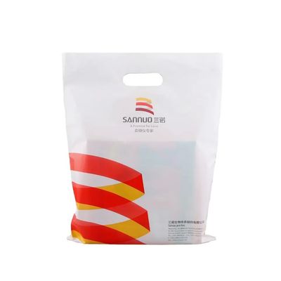 Die Cut Handle LDPE Tas Belanja Ramah Lingkungan Daur Ulang Grocery Tas Plastik