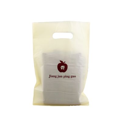 Die Cut Handle LDPE Tas Belanja Ramah Lingkungan Daur Ulang Grocery Tas Plastik