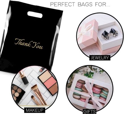 Custom Logo Printing Handle Shopping Bag Kantong Hadiah Plastik yang Dapat Digunakan Lagi Untuk Toko Ritel