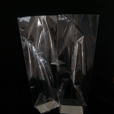 Poly Opp Cross Block Square Bottom Plastic Bags Kantong kemasan makanan yang dapat ditutup kembali