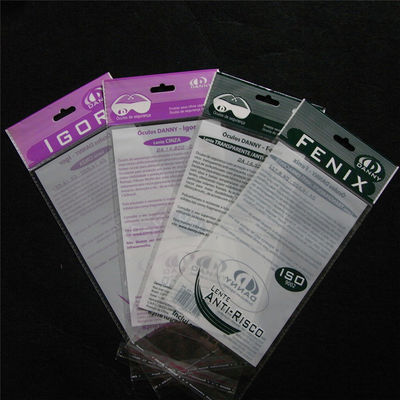 OPP BOPP Plastik Self Sealing Bags Dengan Hang Holes All Size Stand Up Bag
