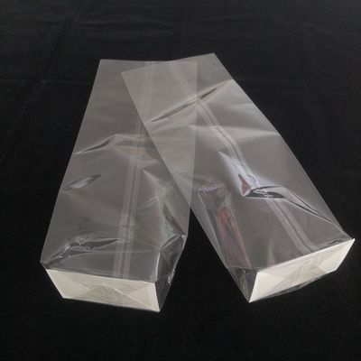 Poly Opp Cross Block Square Bottom Plastic Bags Kantong kemasan makanan yang dapat ditutup kembali