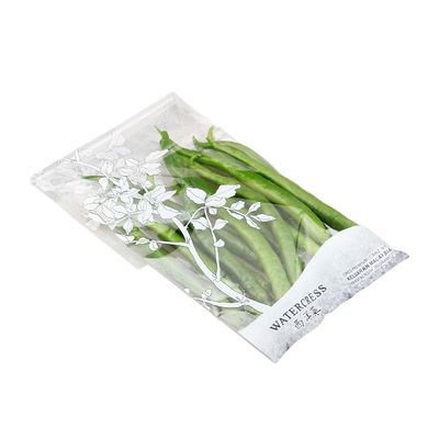 Ukuran yang disesuaikan Kantong Microperforated Plastik Poly Packing Bags Untuk Kue Buah