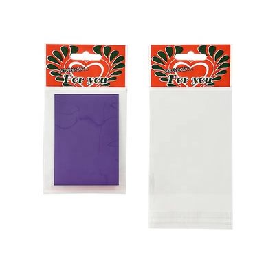 Kantong Header Opp yang Jelas Kantong Cello Self Adhesive Untuk Toko Ritel Custom Printed