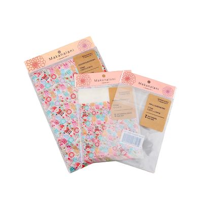 Kantong Header Opp yang Jelas Kantong Cello Self Adhesive Untuk Toko Ritel Custom Printed