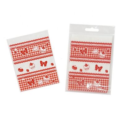 Valentine's Day Candy Bag Party Favorit Clear Cellophane Treat Bags Dengan Seal Perekat